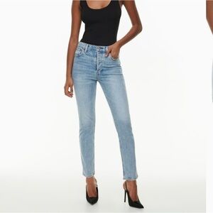 Aritzia denim forum, High Rise Slim Jeans